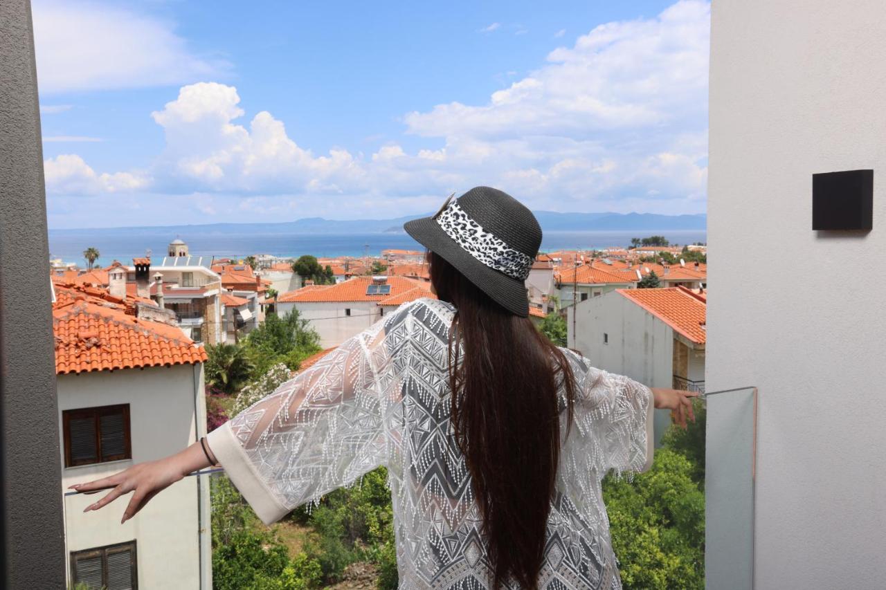 Notos Premium Holiday Apartments Pefkochori Bagian luar foto