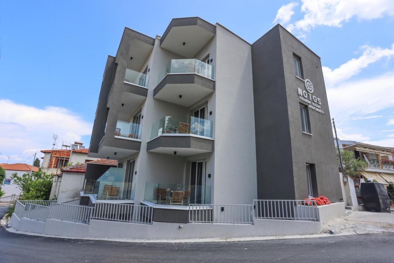 Notos Premium Holiday Apartments Pefkochori Bagian luar foto
